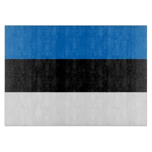 Estland-Flagge Schneidebrett