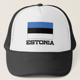 Estland-Flagge Truckerkappe
