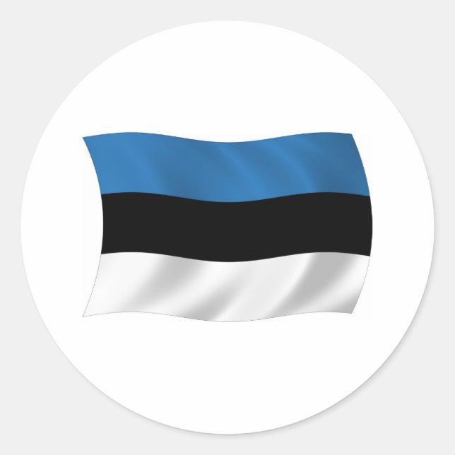 Estland Flaggen Aufkleber (Vorderseite)