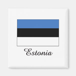 Estland-Flaggen-Entwurf Magnet
