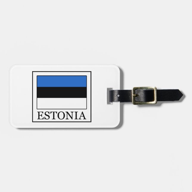 Estland Gepäckanhänger (Vorderseite horizontal)