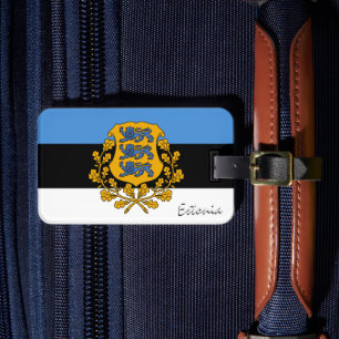 Estland Gepäckmarken, patriotische estnische Flagg Gepäckanhänger