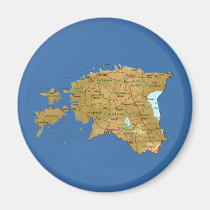 Estland-Karten-Magnet Magnet