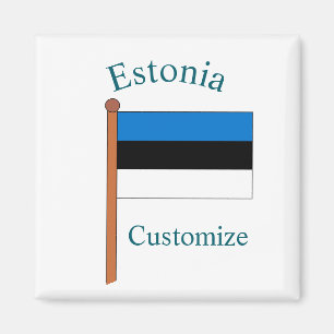 Estland Länderflagge Thunder_Cove Magnet