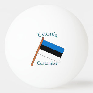 Estland Landesflagge Thunder_Cove Tischtennisball