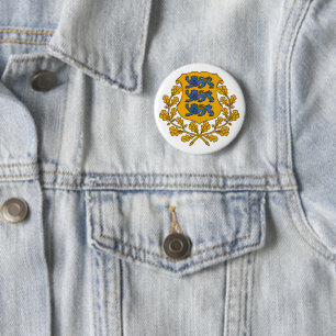 Estland Landeswappen Symbol Emblem Flagge Button