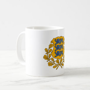 Estland Landeswappen Symbol Emblem Flagge Kaffeetasse