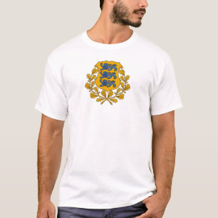 Estland Landeswappen Symbol Emblem Flagge T-Shirt