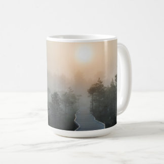Estland Natur Früh Morgen in Viru-Bog Kaffeetasse