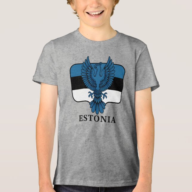Estland Nordeuropa Tri-Blend Shirt (Vorderseite)