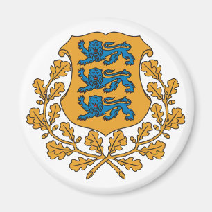 Estland - Offizieller Wappen - Heraltrockenzeichen Magnet