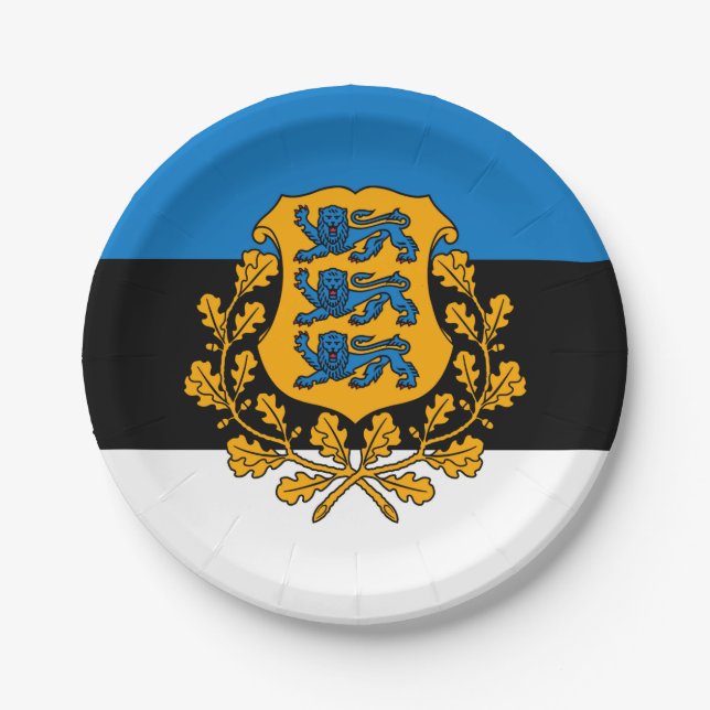 Estland Pappteller (Vorderseite)