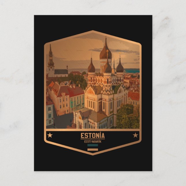 Estland Postkarte (Vorderseite)