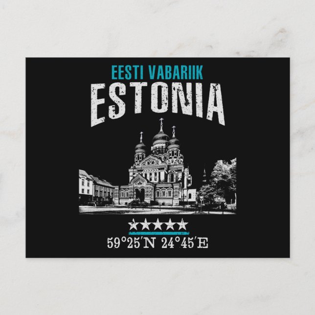 Estland Postkarte (Vorderseite)
