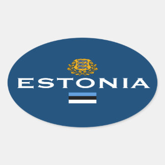 Estland Sticker für europäische Ovale
