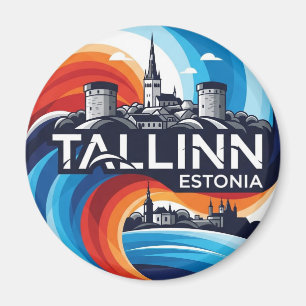 Estland Tallinn Travel Magnet