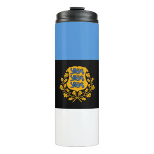 Estland Travel Mug, patriotische estnische Flagge Thermosbecher