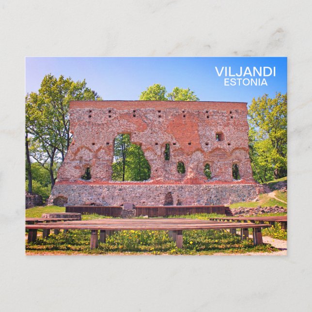 Estland, Viljandi Postcard! Postkarte (Vorderseite)