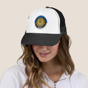 Estland Wappen Kreisform Truckerkappe