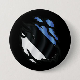 Estland zerrissene Flagge Button