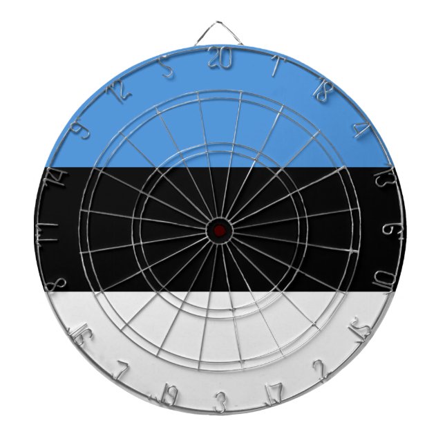 Estlandflagge Dartscheibe (vorne)