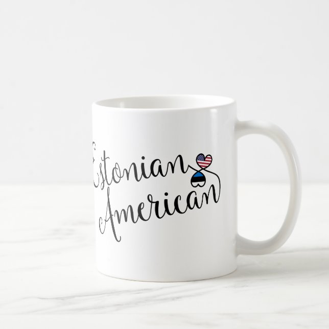 Estnisch American Entwined Hearts Tasse (Rechts)