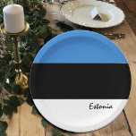 Estnisch Flag Teller, Party, Sport, Estland Pappteller<br><div class="desc">Paper Tellers: Estnische Flagge & Estland Party - Liebe mein Land,  Väter Tag,  Urlaub,  Patrioten / Sportfans</div>