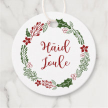 Estnisch Frohe Weihnachten, Häid jõule, Custom