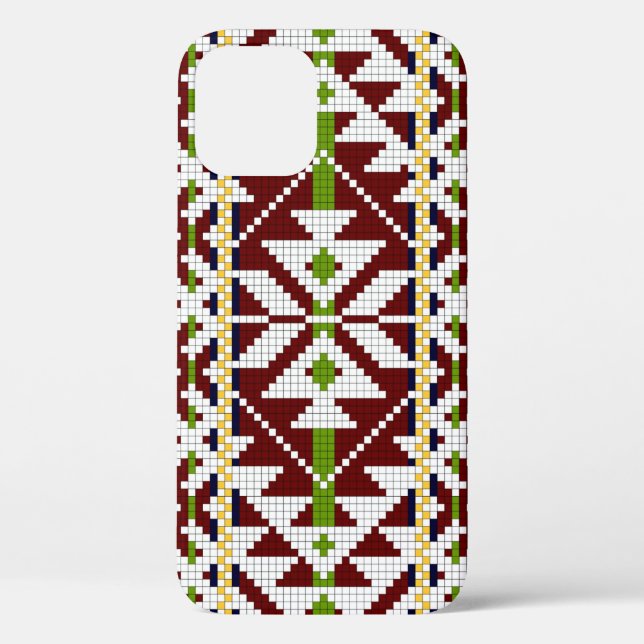 Estnisch National Belt Pattern Kolga-Jaani Case-Mate iPhone Hülle (Rückseite)