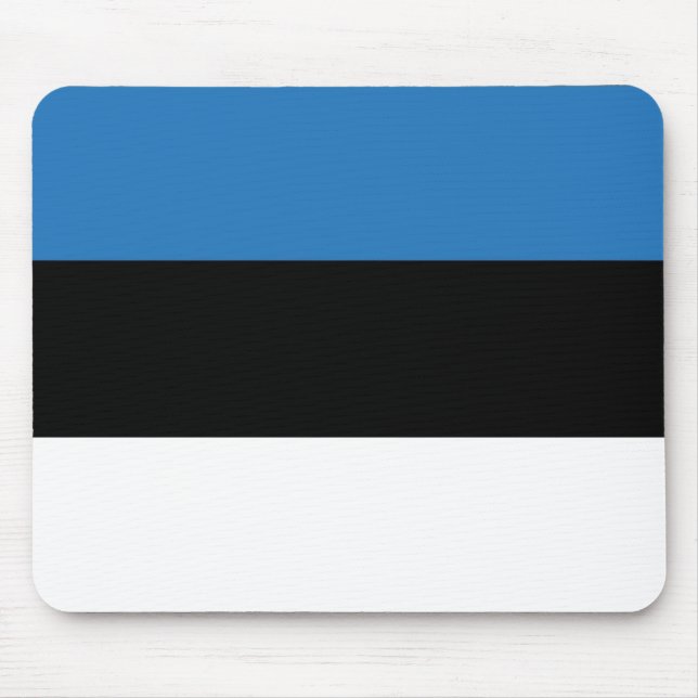 Estnisch oder Flagge Estlands Mousepad (Vorne)