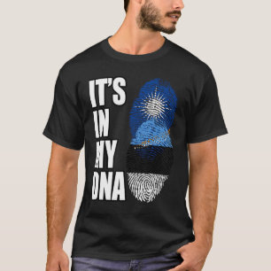 Estnisch und Marshallesisch gemischte DNA-Heritage T-Shirt