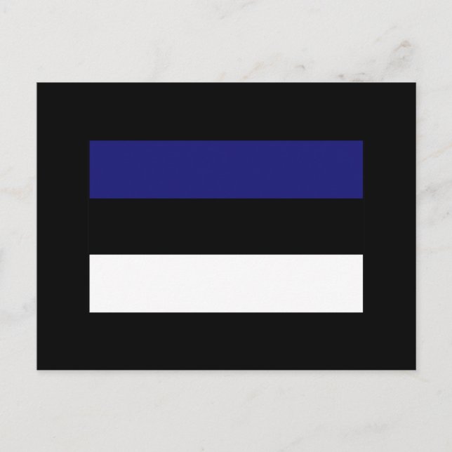 Estnische Flag-T - Shirt und -Geschenke Postkarte (Vorderseite)