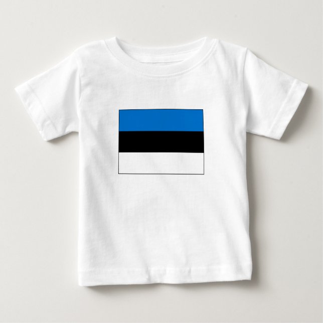 Estnische Flagge Baby T-shirt (Vorderseite)