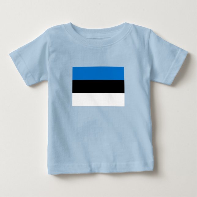 Estnische Flagge Baby T-shirt (Vorderseite)
