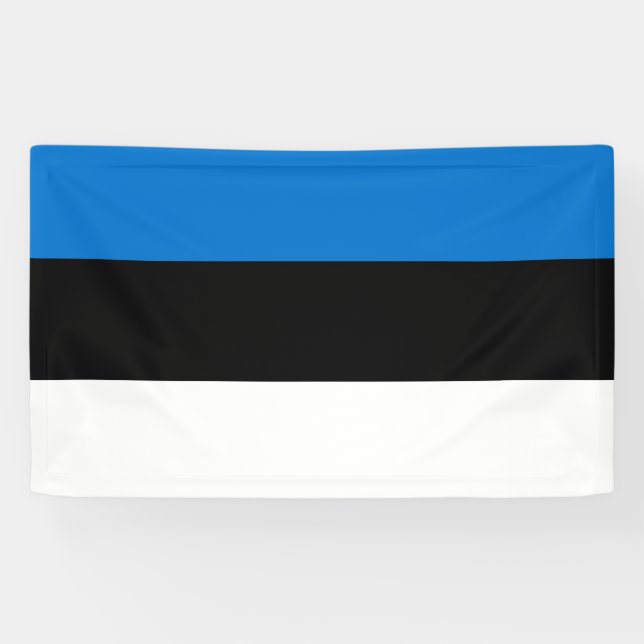 Estnische Flagge Banner (Horizontal)
