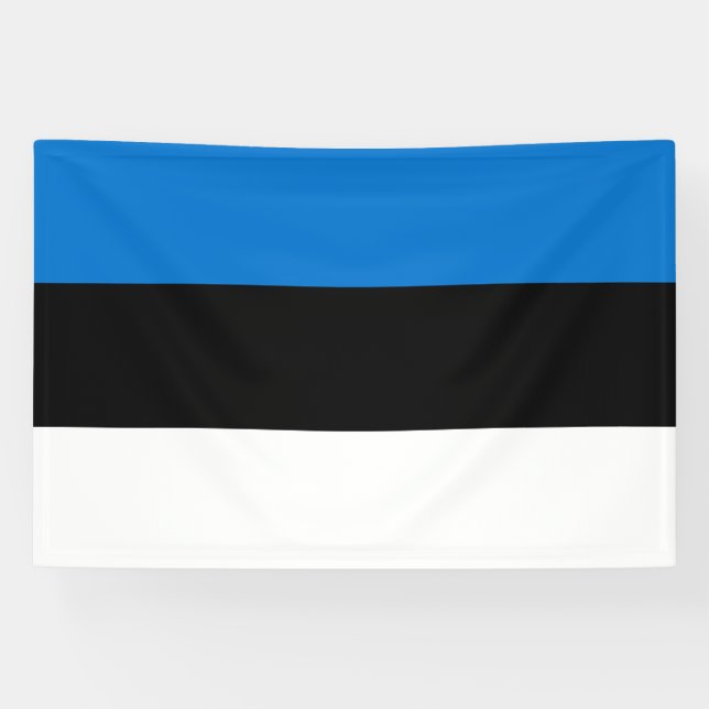 Estnische Flagge Banner (Horizontal)