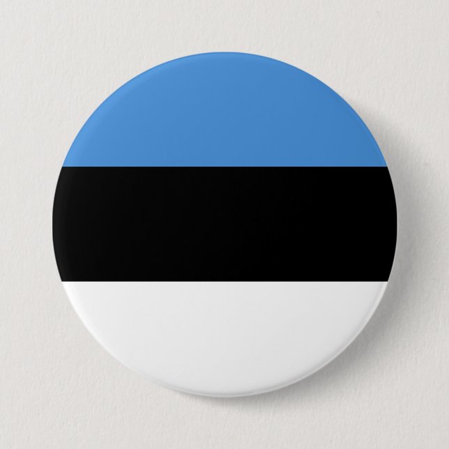 Estnische Flagge Button (Vorderseite)
