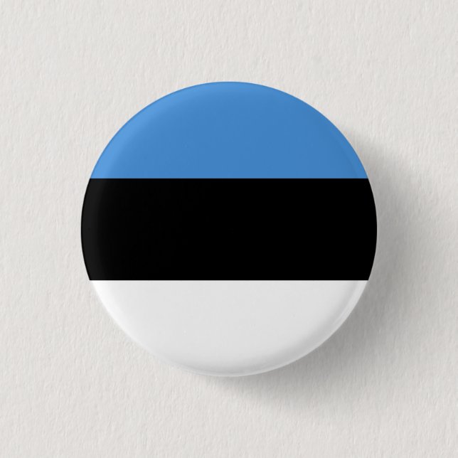 Estnische Flagge Button (Vorderseite)