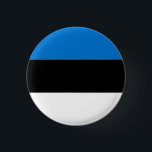 Estnische Flagge Button<br><div class="desc">Patriotische Flagge Estlands.</div>