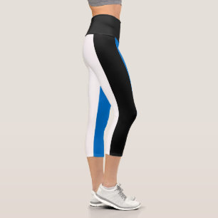 Estnische Flagge Capri Leggings
