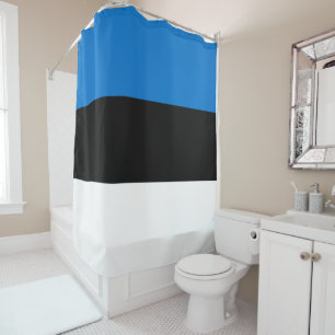 Estnische Flagge Duschvorhang