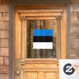 Estnische Flagge Fensteraufkleber