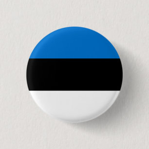 Estnische Flagge, Flagge Estlands Button