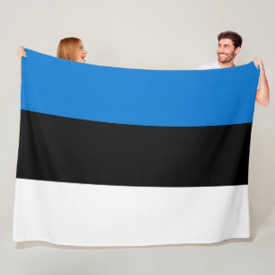 Estnische Flagge Fleecedecke