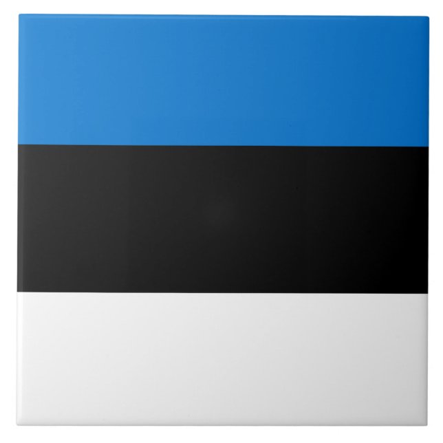 Estnische Flagge Fliese (Vorderseite)