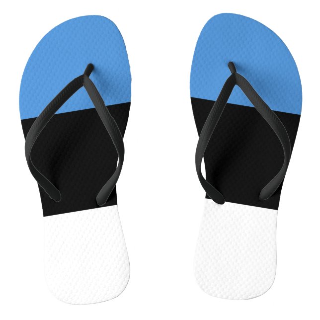 Estnische Flagge Flip Flops (Fußbett)