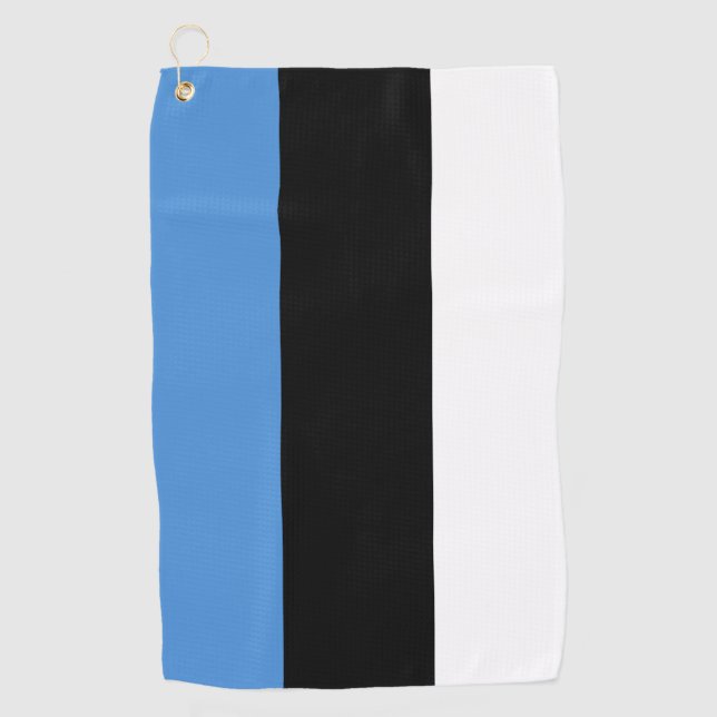 Estnische Flagge Golfhandtuch (Vorderseite)