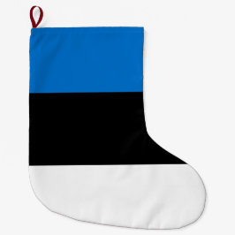 Estnische Flagge Großer Weihnachtsstrumpf
