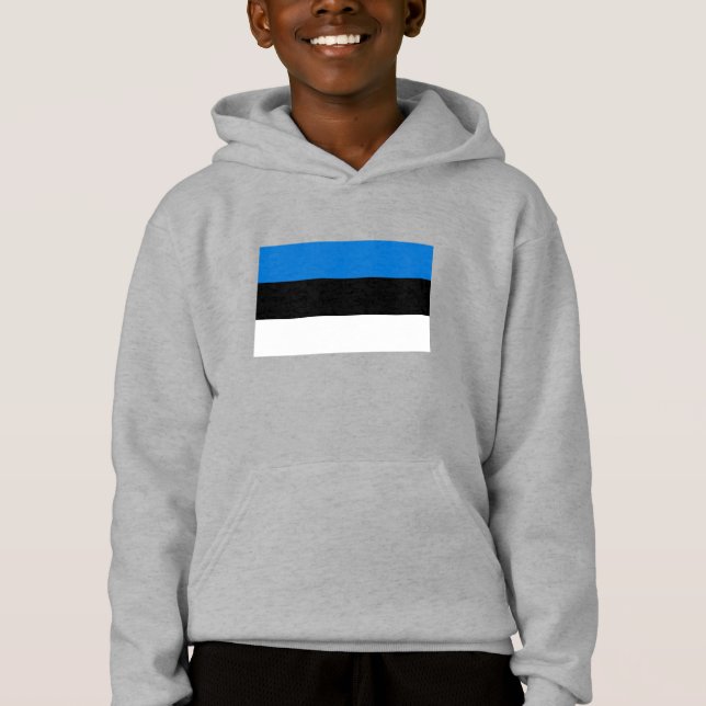 Estnische Flagge Hoodie (Vorderseite)