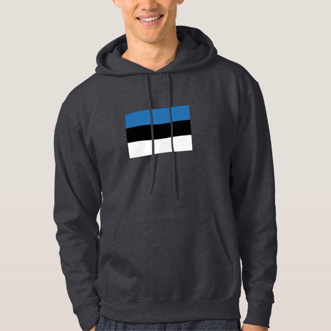 Estnische Flagge Hoodie (Vorderseite)